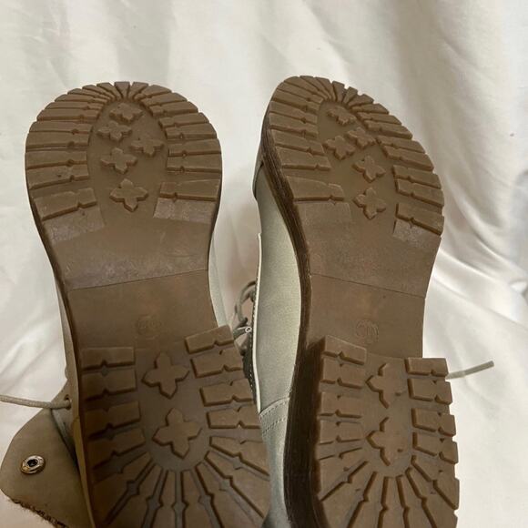 Jessica Cline Boots Gray Size Women’s 9 Excellent LIKE NEW Ankle Lace Up - Picture 7 of 7